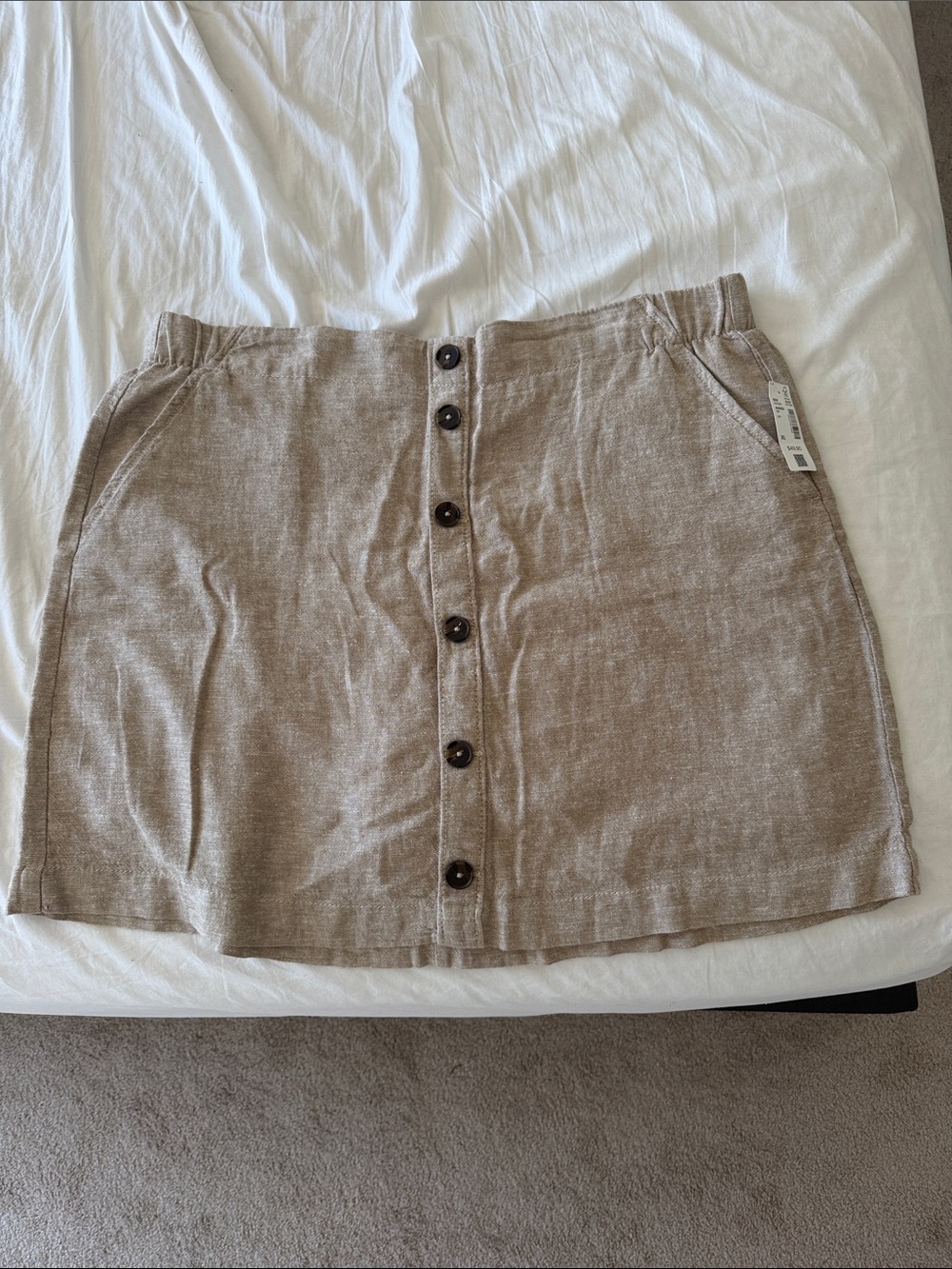 Reitman Beige Button-Front Casual Skort size XL